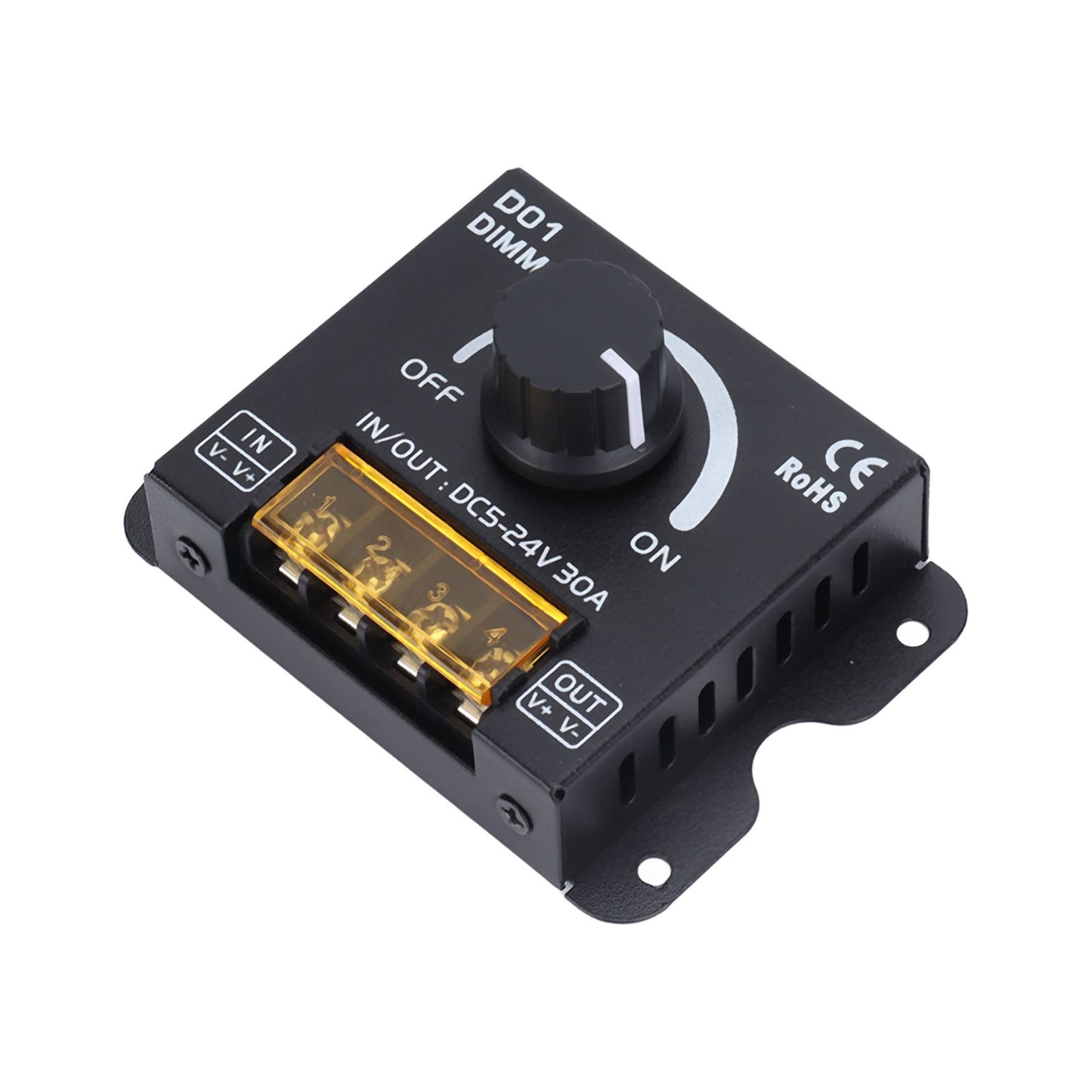 14 Key LED Light Strip Wireless Knob Dimmer Lighting Dimming Controller DC5V-24V with Remote Control V1294-YM0523-3114220023411