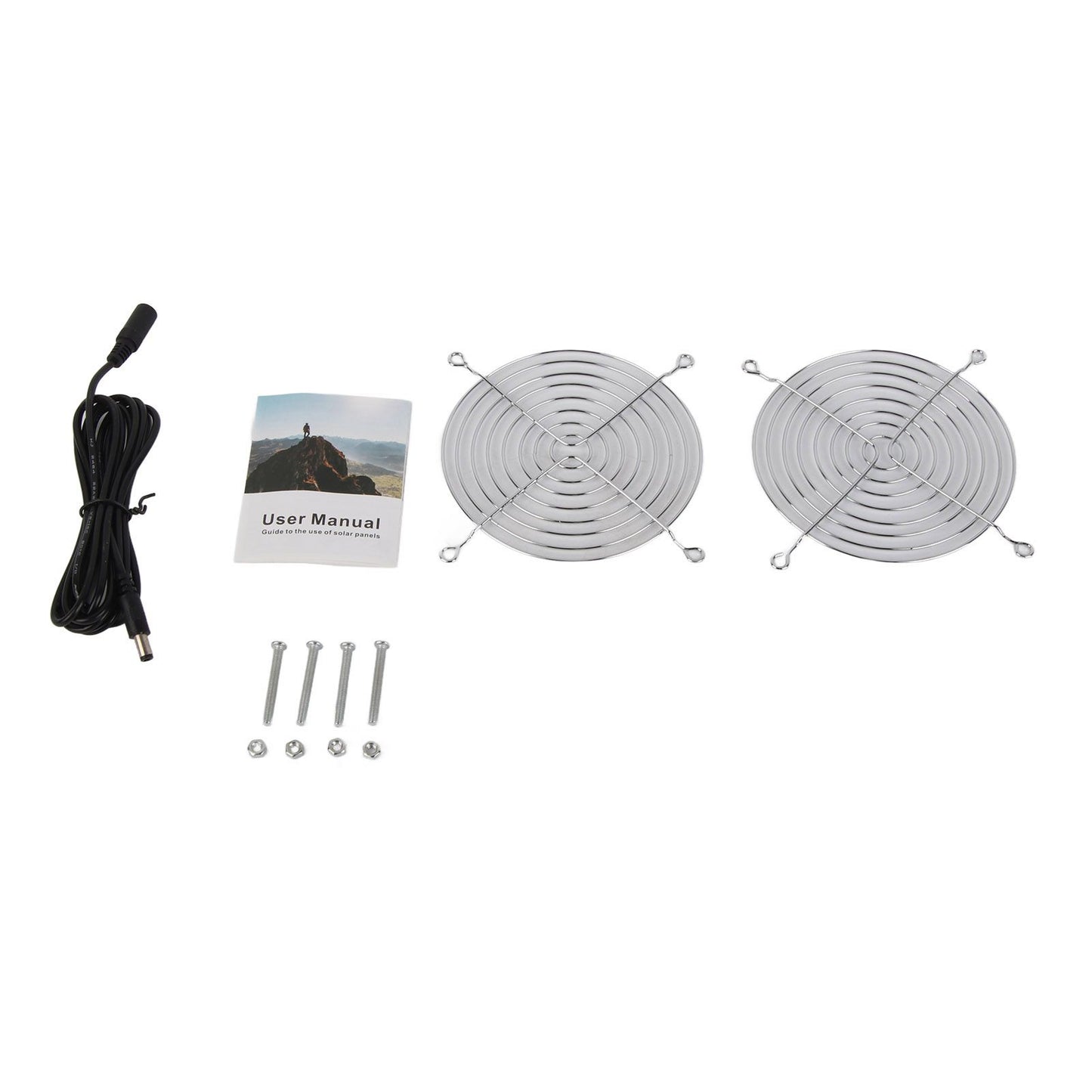 6W Solar Panel Fan with Protecting Net Waterproof Greenhouse Chicken House Solar Fan for Outdoor V1294-YM0523-3114220024111