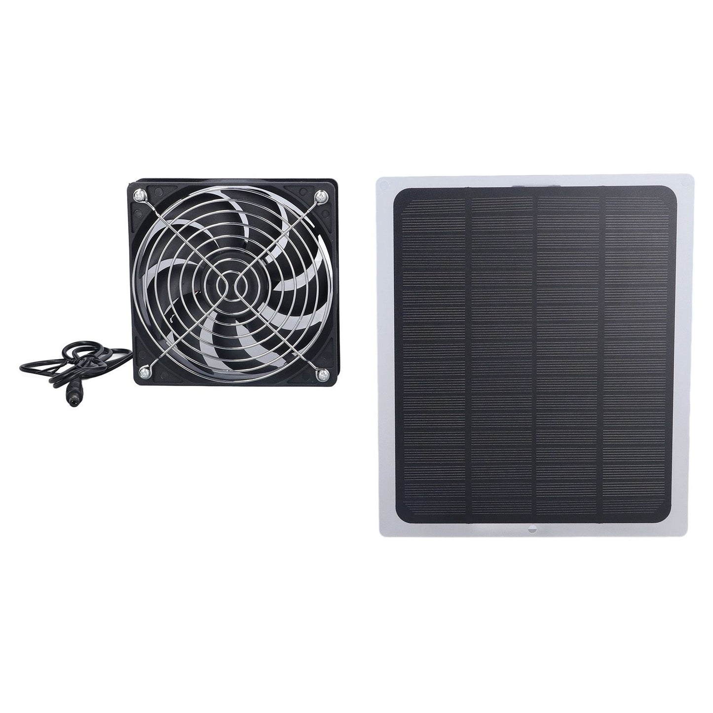 6W Solar Panel Fan with Protecting Net Waterproof Greenhouse Chicken House Solar Fan for Outdoor V1294-YM0523-3114220024111