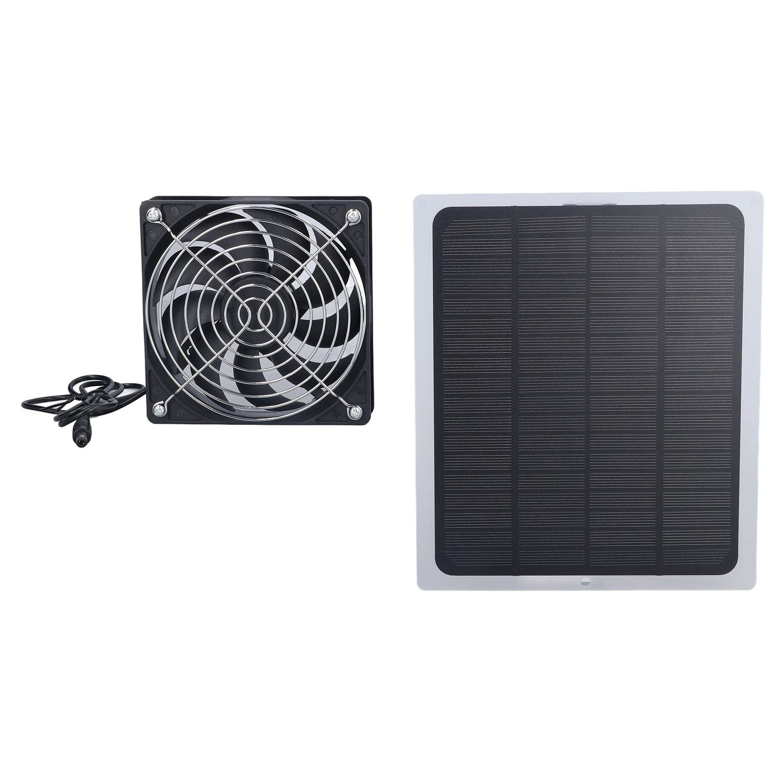 6W Solar Panel Fan with Protecting Net Waterproof Greenhouse Chicken House Solar Fan for Outdoor V1294-YM0523-3114220024111