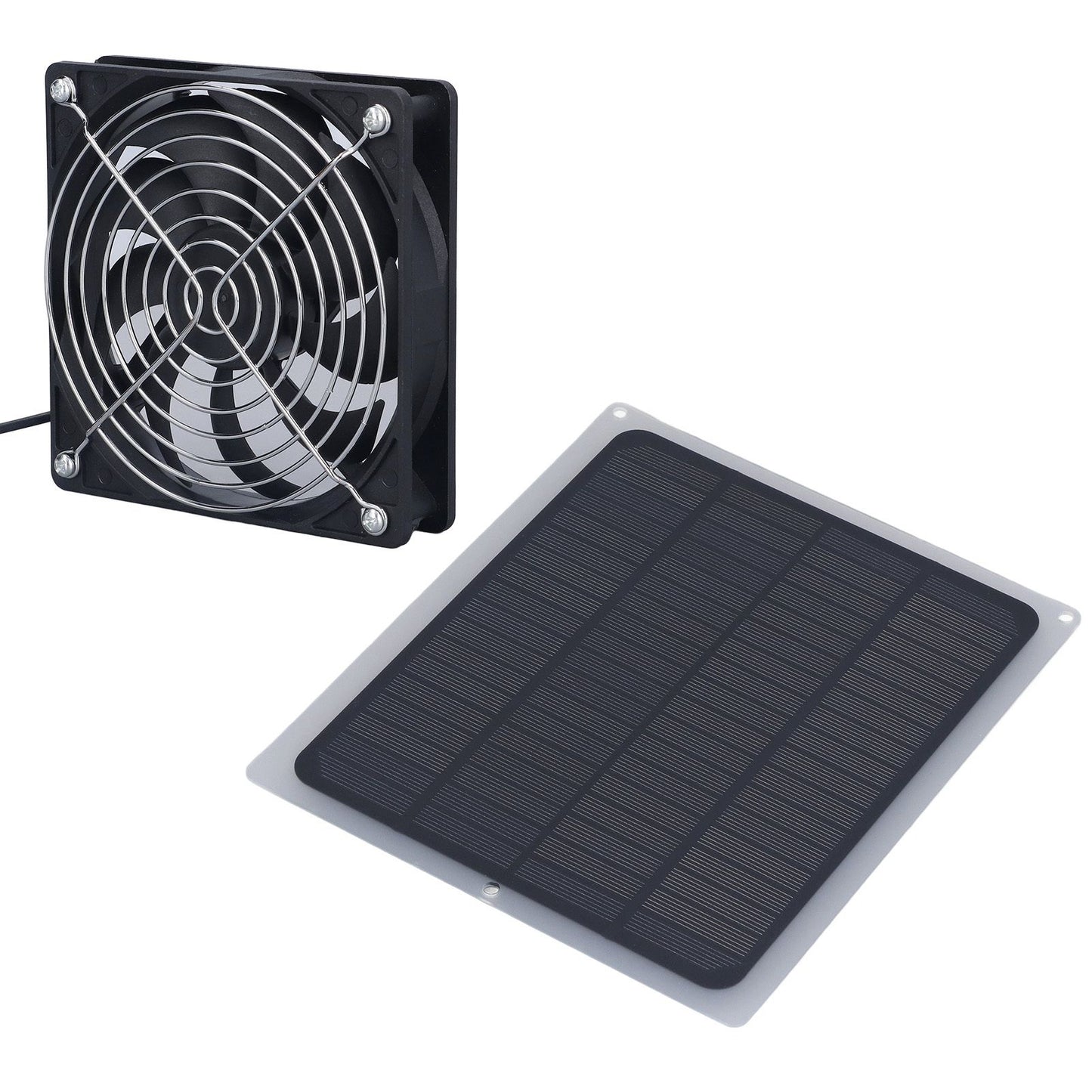 6W Solar Panel Fan with Protecting Net Waterproof Greenhouse Chicken House Solar Fan for Outdoor V1294-YM0523-3114220024111