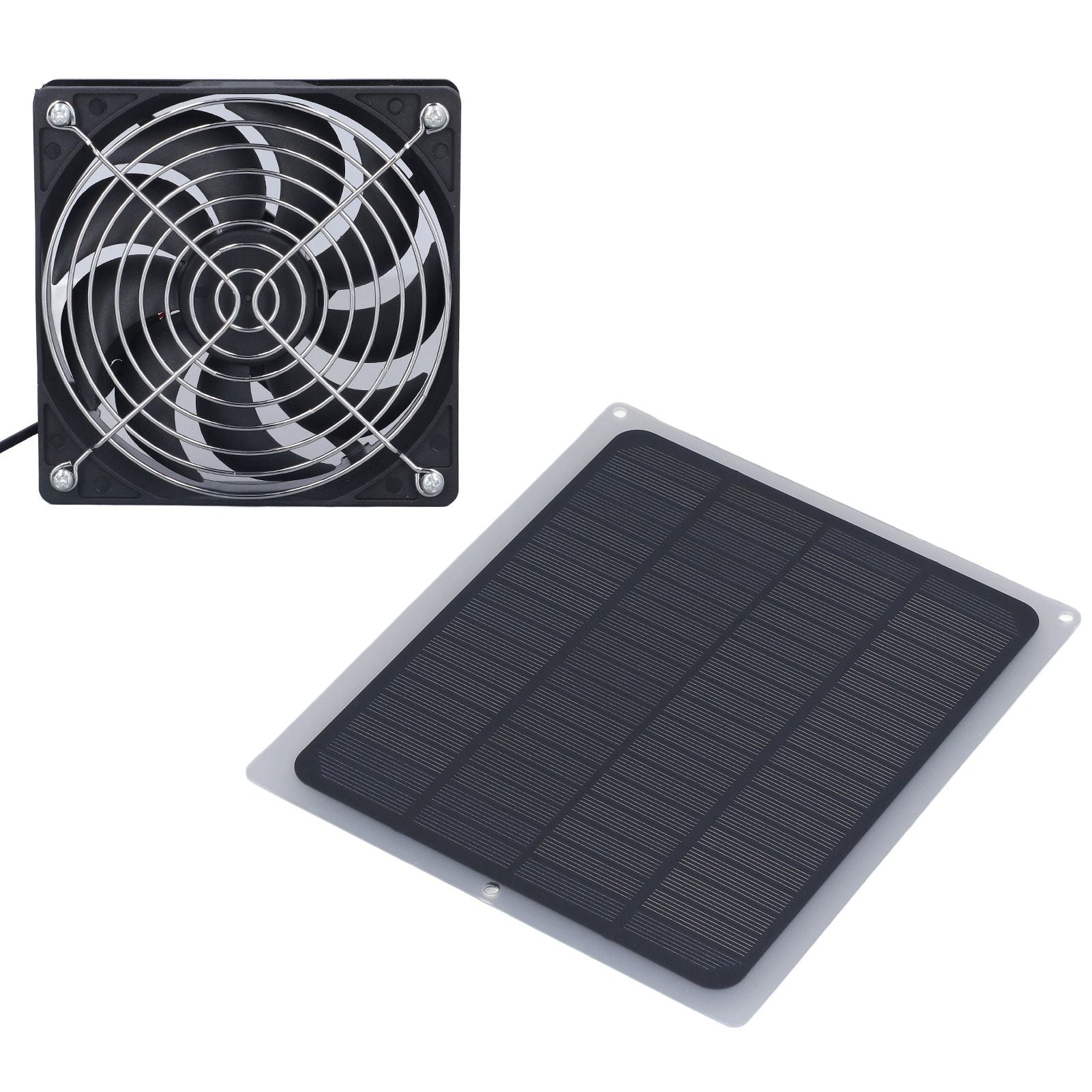 6W Solar Panel Fan with Protecting Net Waterproof Greenhouse Chicken House Solar Fan for Outdoor V1294-YM0523-3114220024111