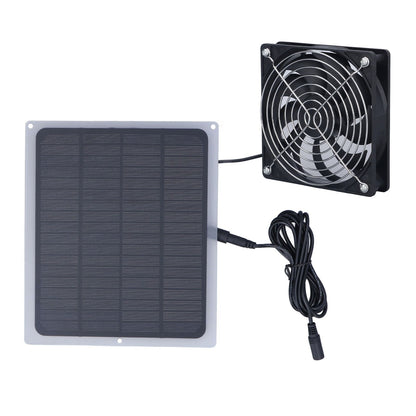 6W Solar Panel Fan with Protecting Net Waterproof Greenhouse Chicken House Solar Fan for Outdoor V1294-YM0523-3114220024111