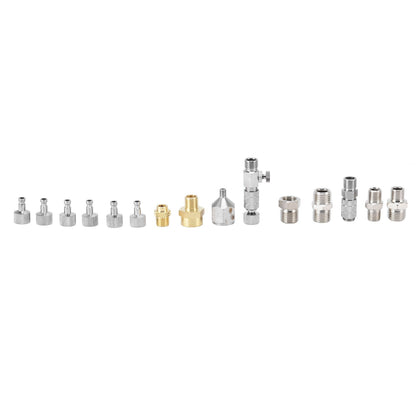 15PCS Airbrush Adapter Set Stainless Steel Airbrush Quick Release Disconnect Fittings Connector Kit V1294-YM0523-3114220024511