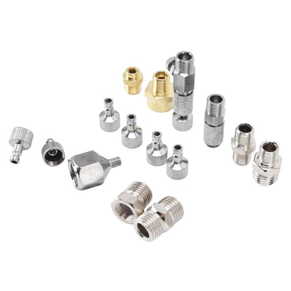 15PCS Airbrush Adapter Set Stainless Steel Airbrush Quick Release Disconnect Fittings Connector Kit V1294-YM0523-3114220024511