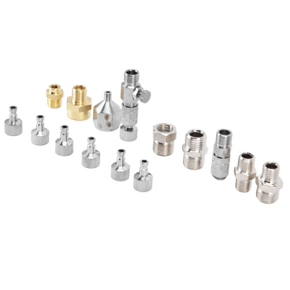 15PCS Airbrush Adapter Set Stainless Steel Airbrush Quick Release Disconnect Fittings Connector Kit V1294-YM0523-3114220024511