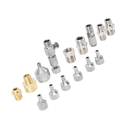 15PCS Airbrush Adapter Set Stainless Steel Airbrush Quick Release Disconnect Fittings Connector Kit V1294-YM0523-3114220024511