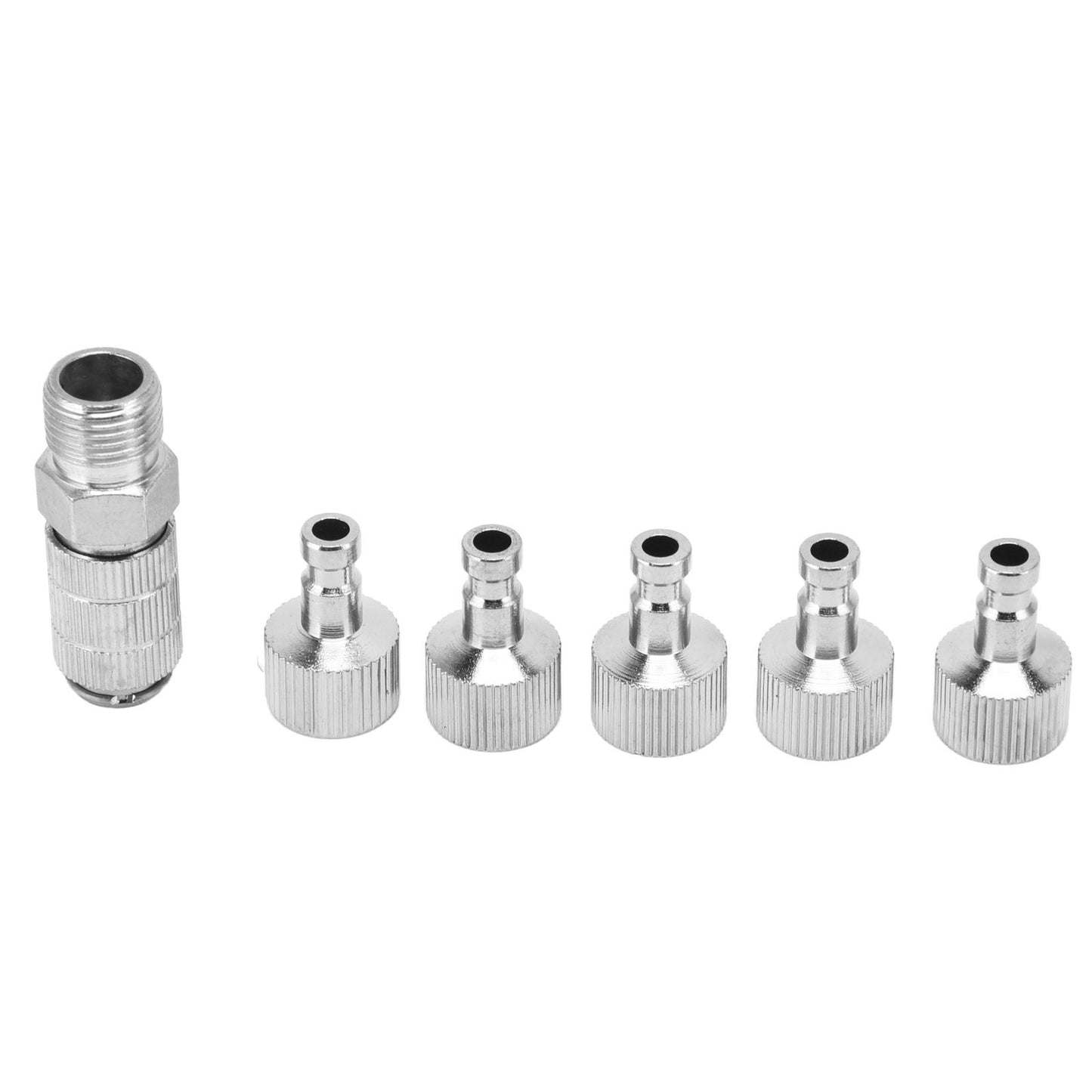6PCS Airbrush Adapter Set Stainless Steel Airbrush Quick Release Fittings Airbrush Connector Kit V1294-YM0523-3114220024711