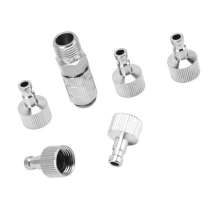 6PCS Airbrush Adapter Set Stainless Steel Airbrush Quick Release Fittings Airbrush Connector Kit V1294-YM0523-3114220024711