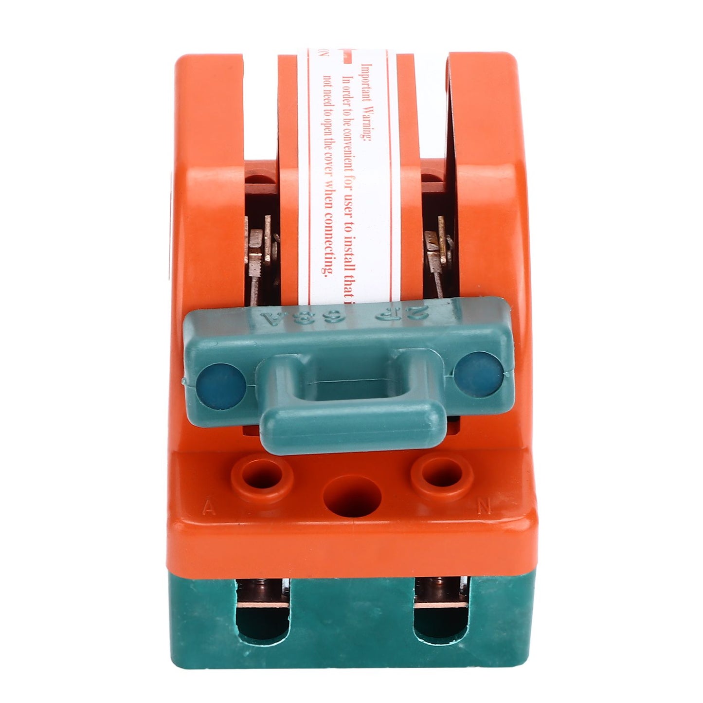 Knife Safety Switch 2 Pole 63A AC 220V Single Throw ABS Copper Disconnect Knife Switch for Fail Safe Circuit V1294-YM0523-3114220024811