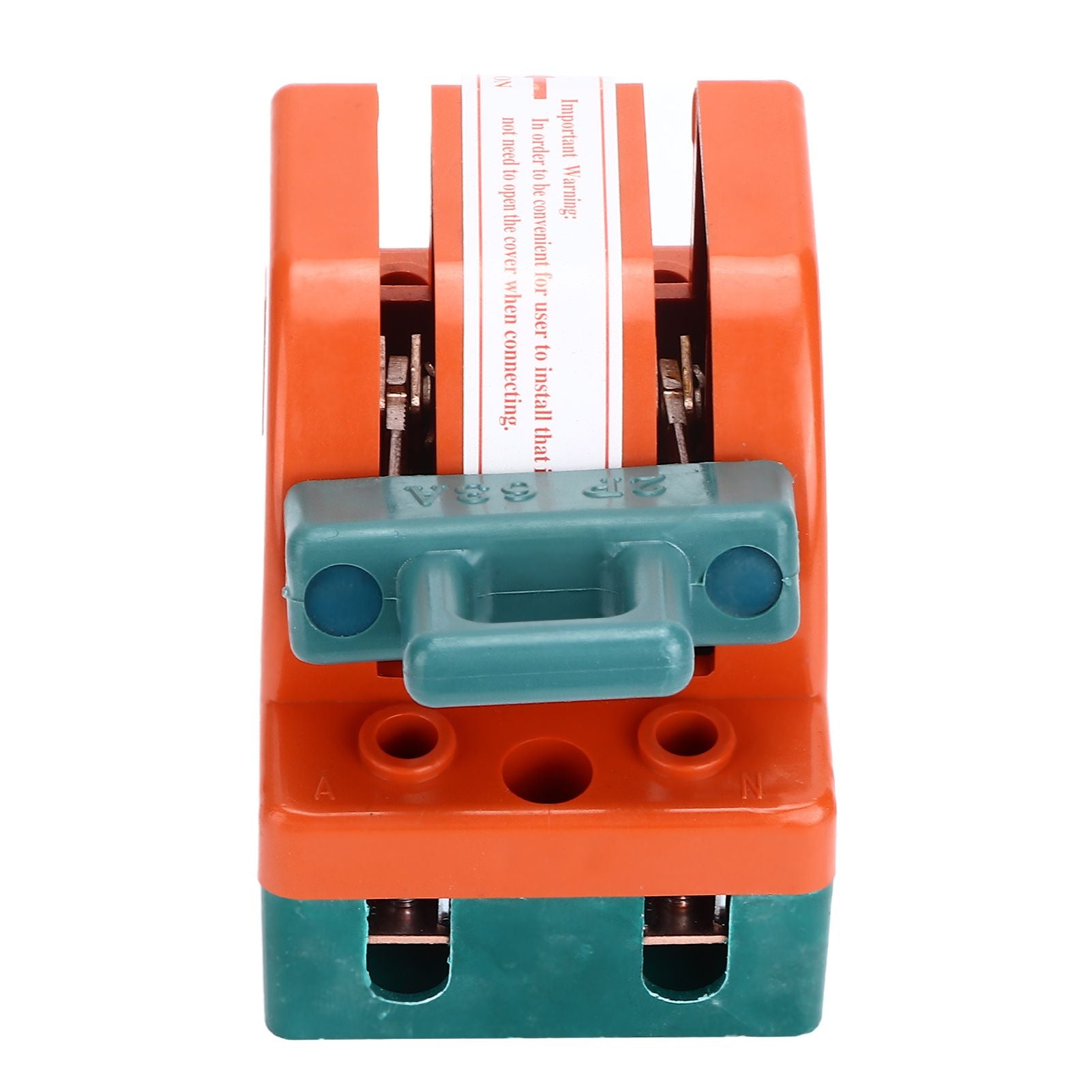 Knife Safety Switch 2 Pole 63A AC 220V Single Throw ABS Copper Disconnect Knife Switch for Fail Safe Circuit V1294-YM0523-3114220024811