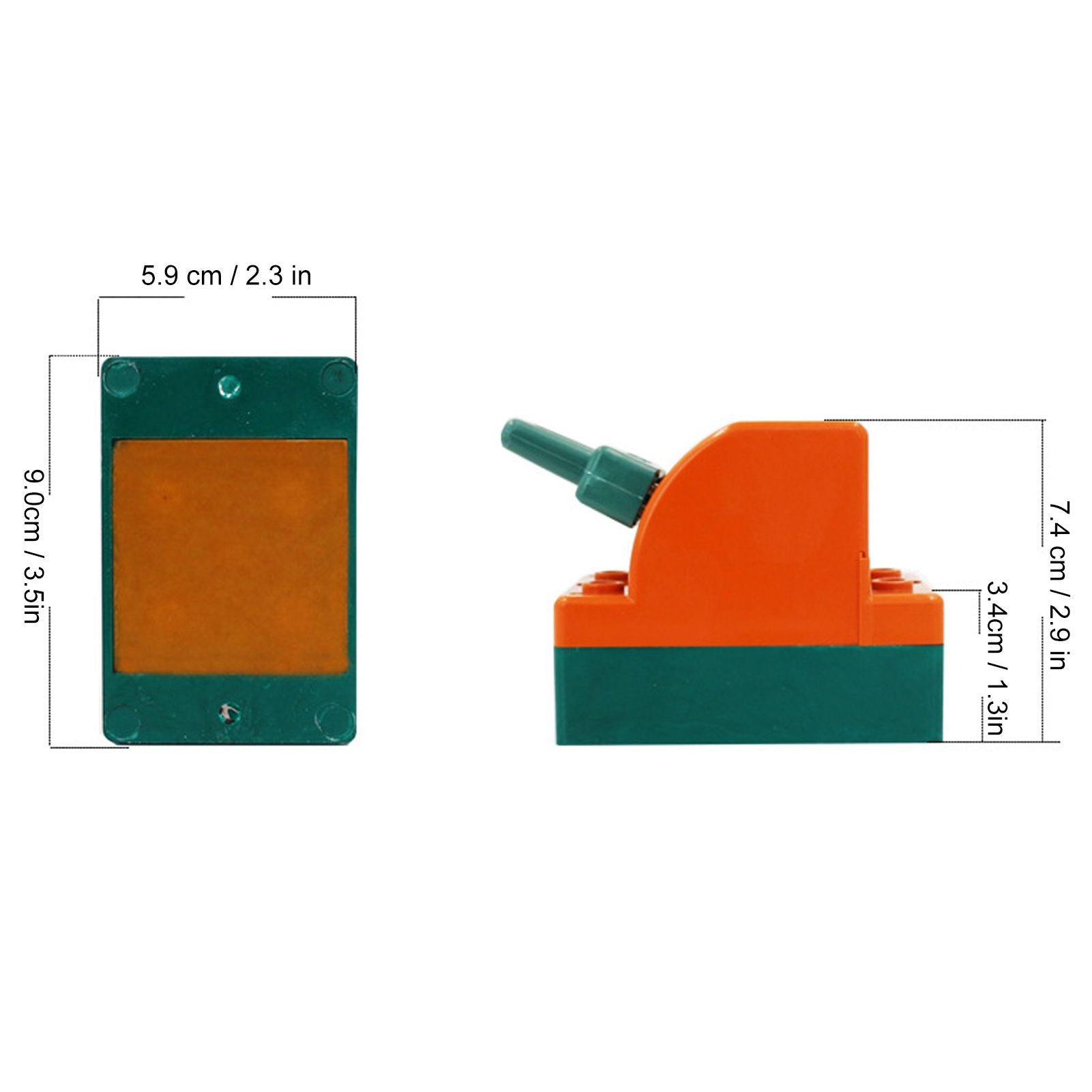 Knife Safety Switch 2 Pole 63A AC 220V Single Throw ABS Copper Disconnect Knife Switch for Fail Safe Circuit V1294-YM0523-3114220024811