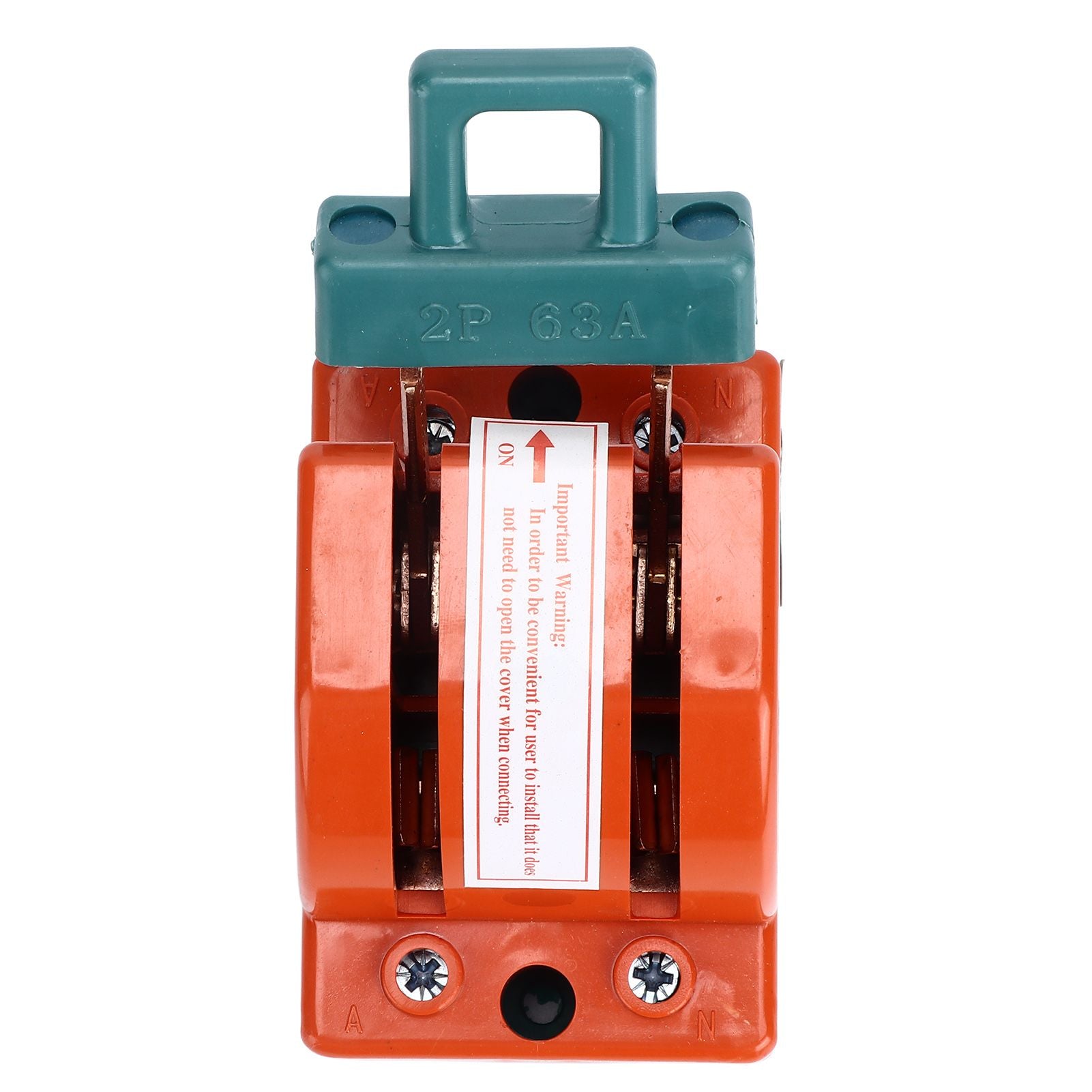 Knife Safety Switch 2 Pole 63A AC 220V Single Throw ABS Copper Disconnect Knife Switch for Fail Safe Circuit V1294-YM0523-3114220024811