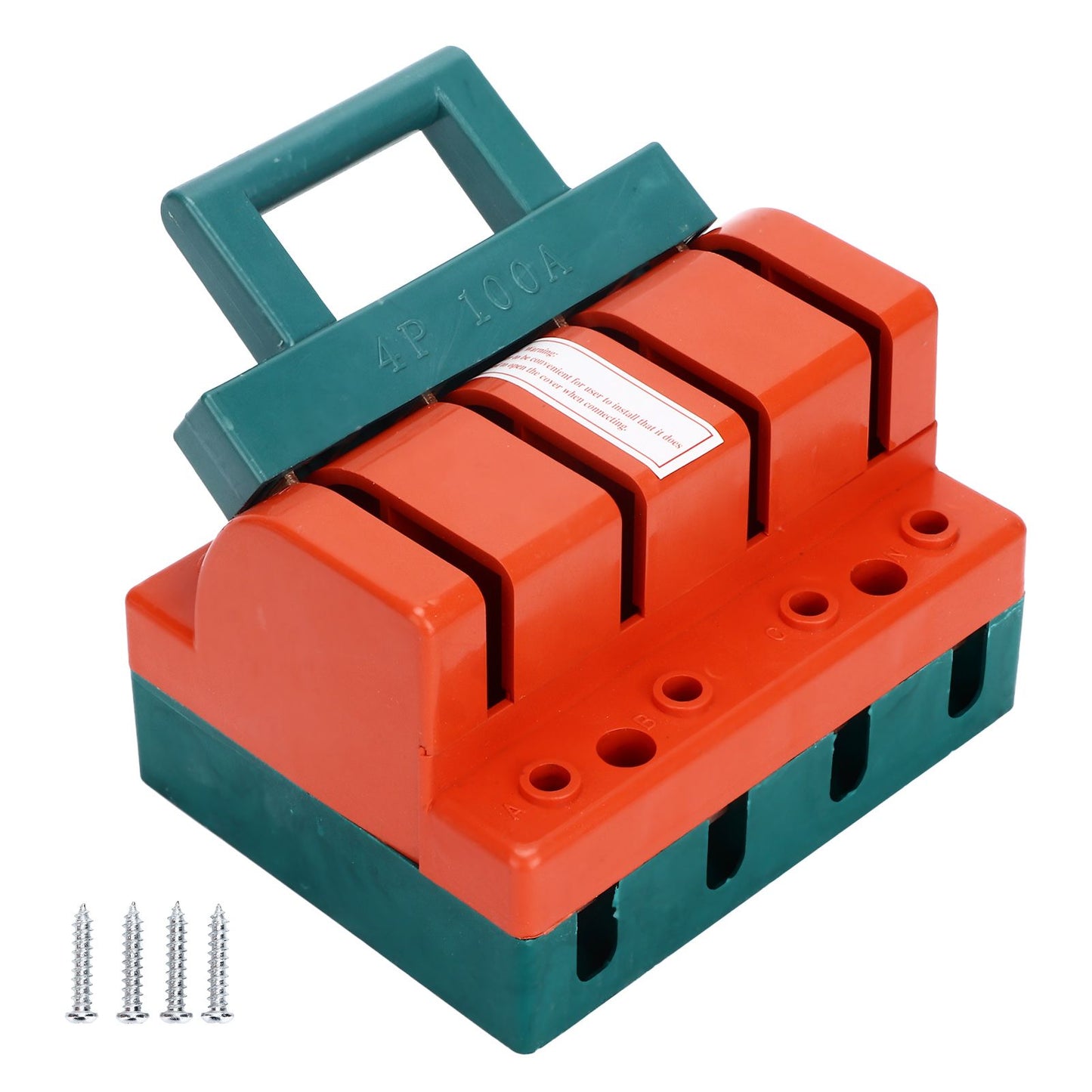 Knife Safety Switch 4P Single Throw 100A AC 380V Terminal Connection Disconnect Knife Switch for Power V1294-YM0523-3114220024911