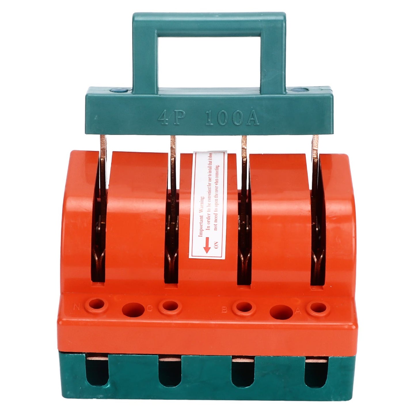 Knife Safety Switch 4P Single Throw 100A AC 380V Terminal Connection Disconnect Knife Switch for Power V1294-YM0523-3114220024911