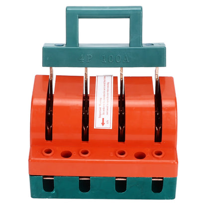 Knife Safety Switch 4P Single Throw 100A AC 380V Terminal Connection Disconnect Knife Switch for Power V1294-YM0523-3114220024911