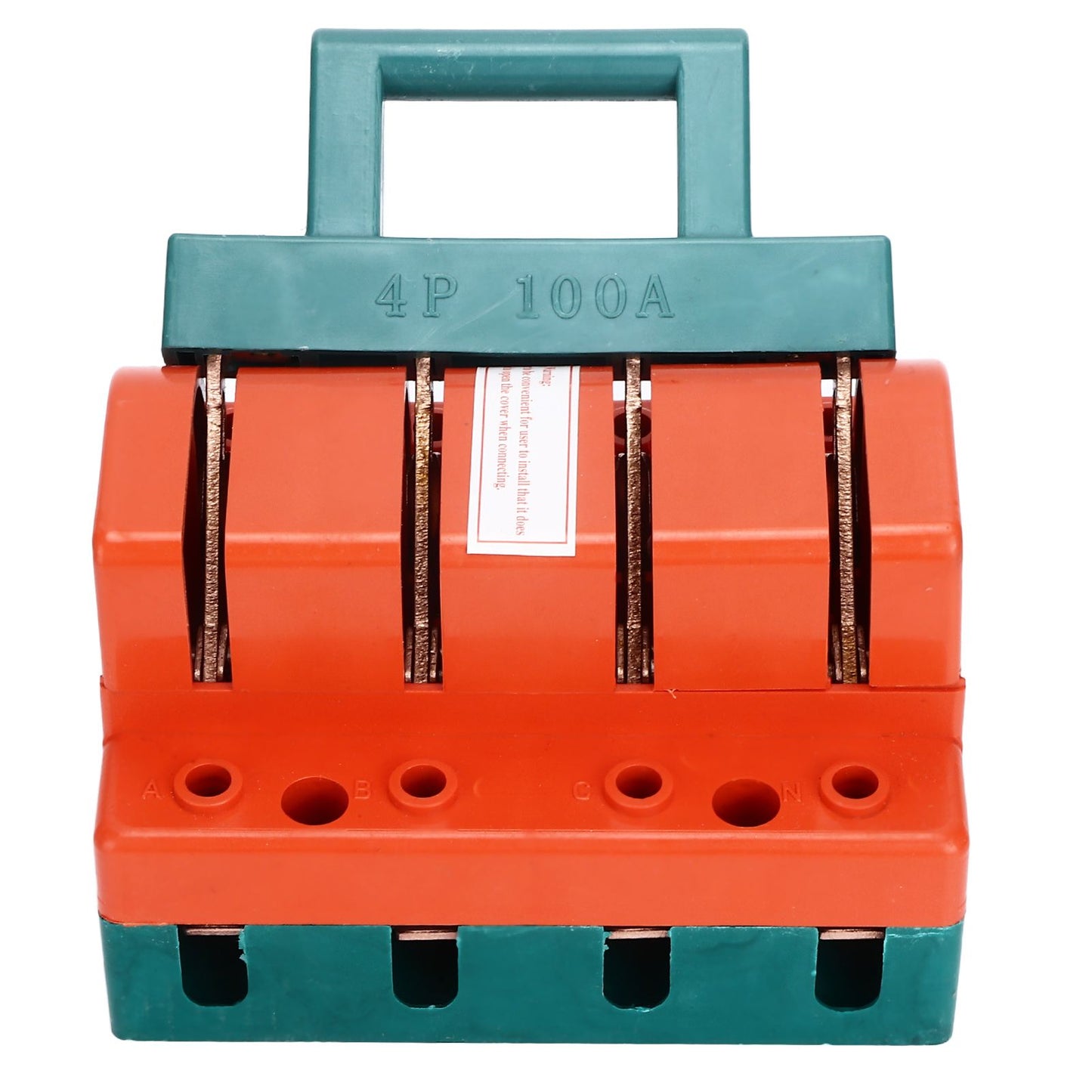 Knife Safety Switch 4P Single Throw 100A AC 380V Terminal Connection Disconnect Knife Switch for Power V1294-YM0523-3114220024911