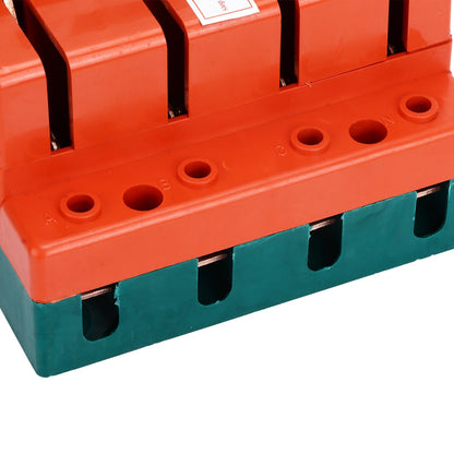 Knife Safety Switch 4P Single Throw 100A AC 380V Terminal Connection Disconnect Knife Switch for Power V1294-YM0523-3114220024911