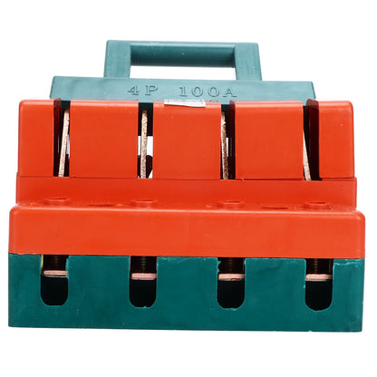 Knife Safety Switch 4P Single Throw 100A AC 380V Terminal Connection Disconnect Knife Switch for Power V1294-YM0523-3114220024911