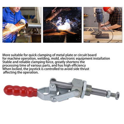 Push Pull Fixture Clamp 701lb Holding Capacity and 180 degrees Handle Opens Quick Release Inline Toggle Clamp V1294-YM0523-3114220026611