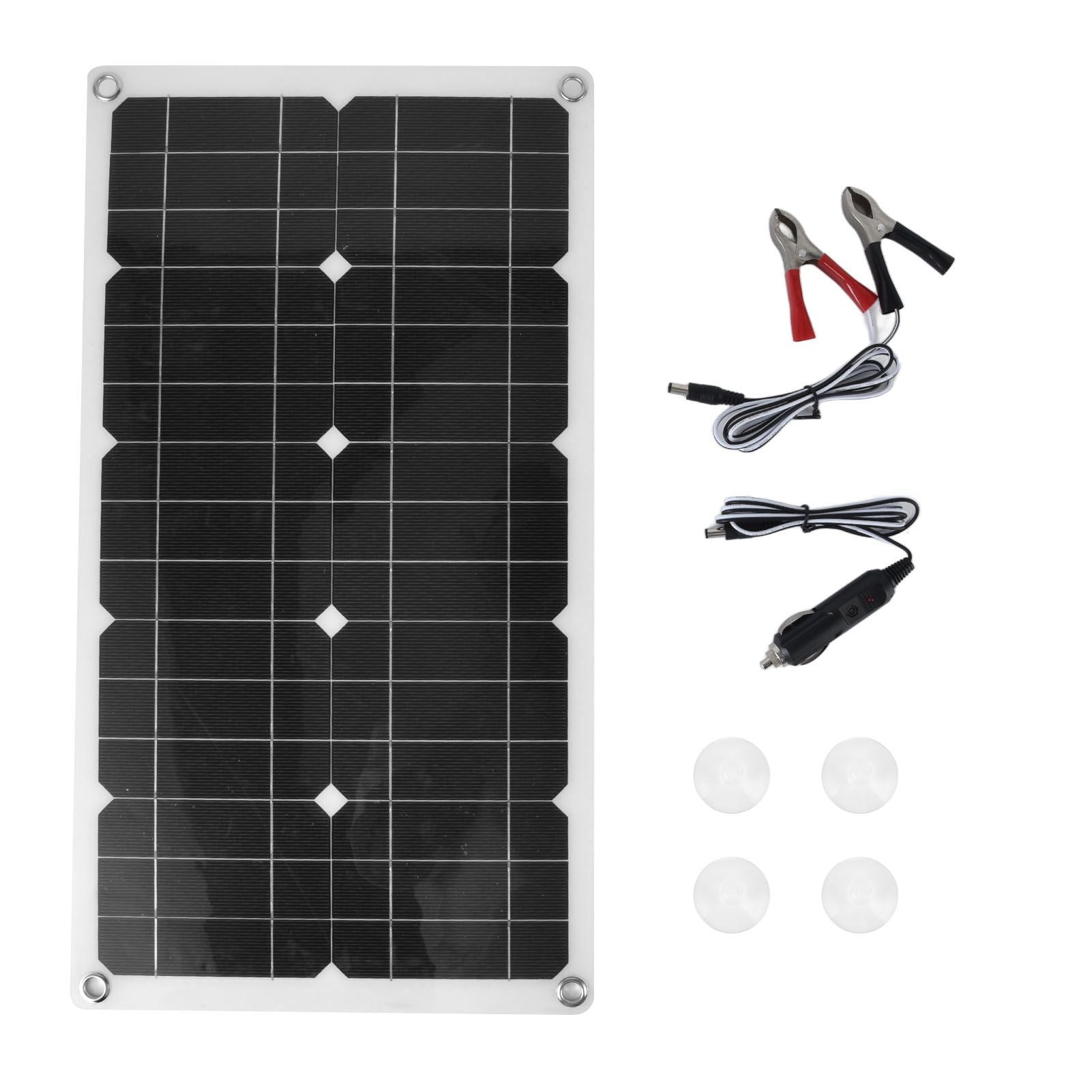 18V 100W Solar Panel Waterproof Solar Charging Panel Outdoor Battery Charger for Household Car Boat V1294-YM0523-3114220026911