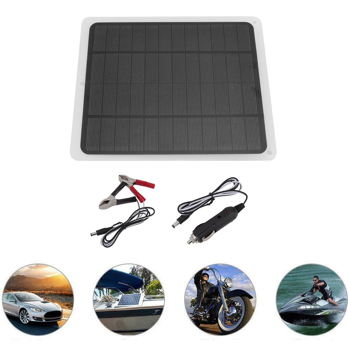 Solar Panel 2A 5W Monocrystalline Silicon Flexible Waterproof USB Output Solar Battery Charger for Emergency V1294-YM0523-3114220027111