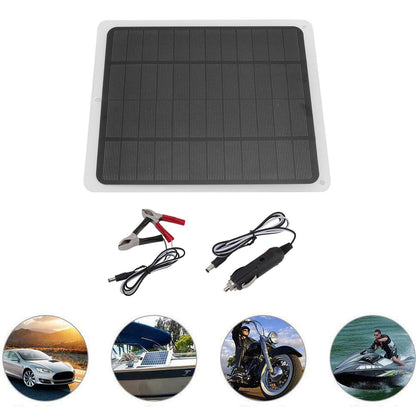 Solar Panel 2A 5W Monocrystalline Silicon Flexible Waterproof USB Output Solar Battery Charger for Emergency V1294-YM0523-3114220027111