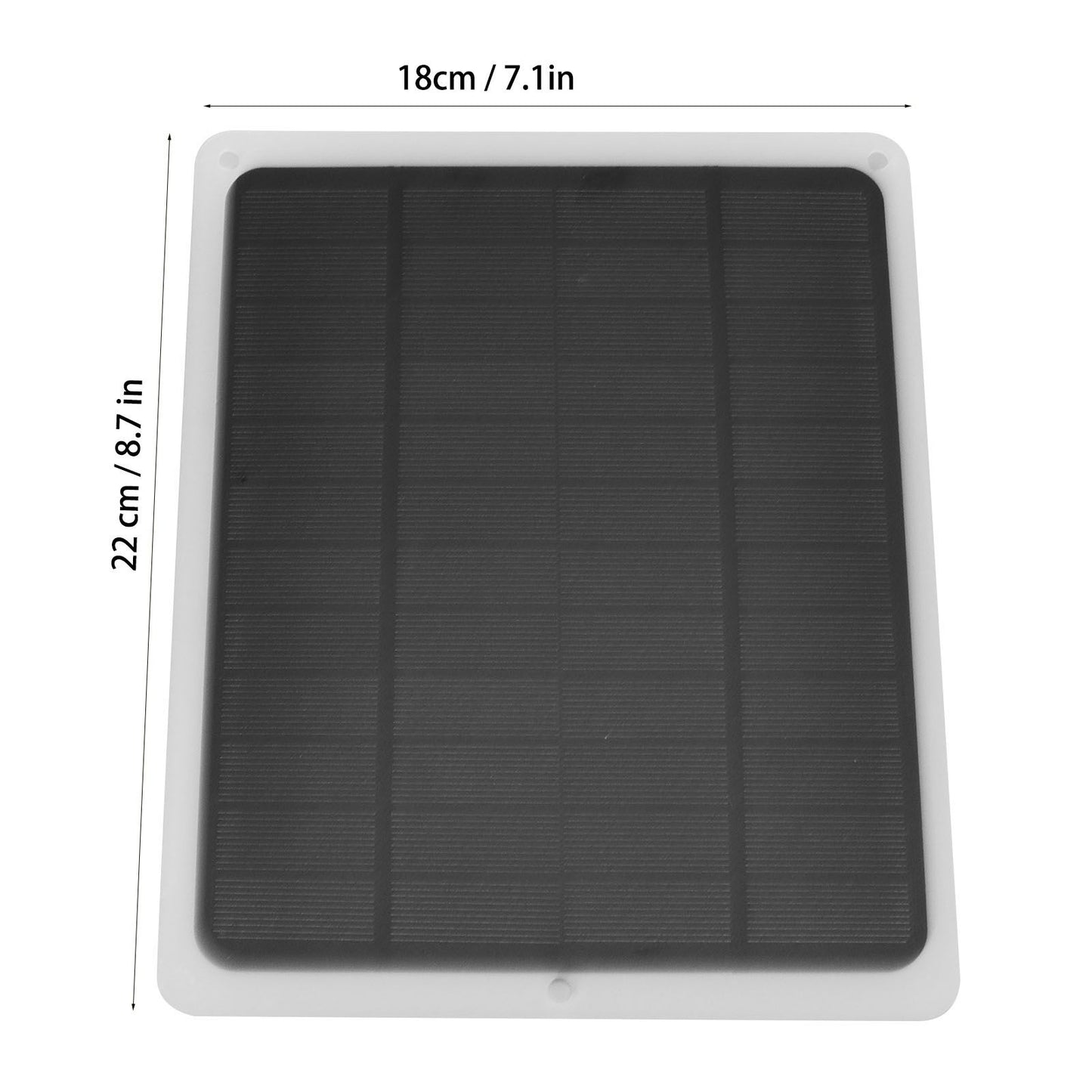 Solar Panel 2A 5W Monocrystalline Silicon Flexible Waterproof USB Output Solar Battery Charger for Emergency V1294-YM0523-3114220027111