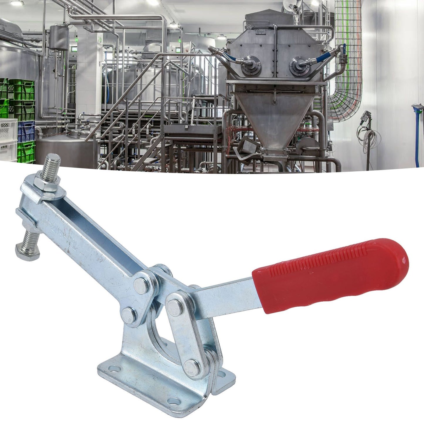 Toggle Clamp Large 630kg Holding Force Heavy Duty Horizontal Quick Release Clamp Fixing Fixture V1294-YM0523-3114220027211
