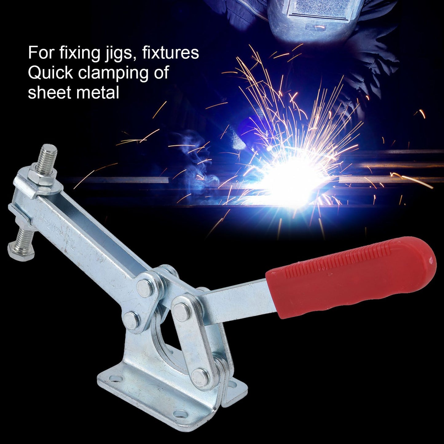 Toggle Clamp Large 630kg Holding Force Heavy Duty Horizontal Quick Release Clamp Fixing Fixture V1294-YM0523-3114220027211