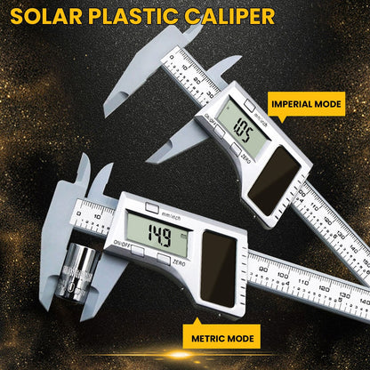 Solar Plastic Caliper 0-150mm Electronic Digital Display Caliper for Engineering Surveying Angle Measurement V1294-YM0523-3114220027411