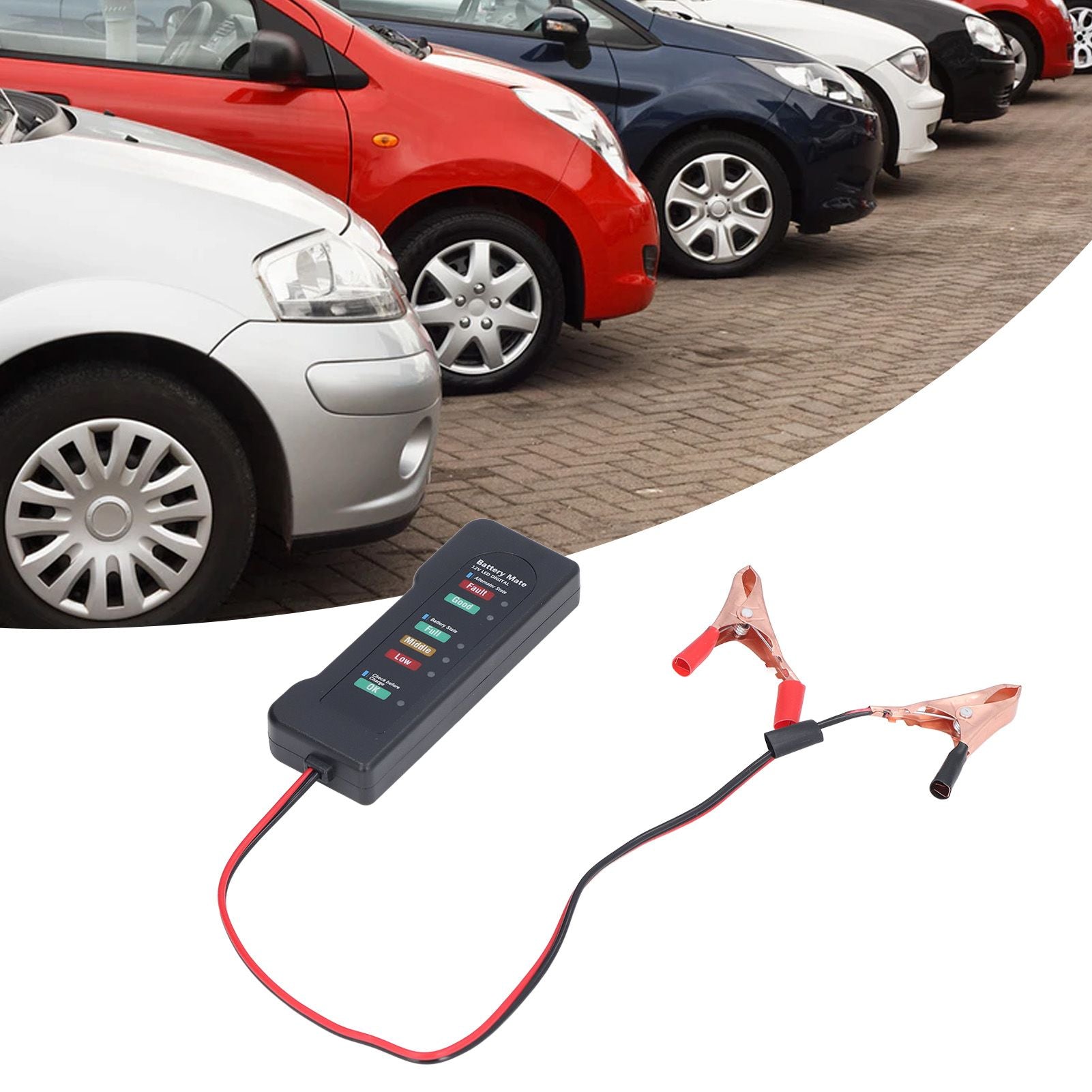 Car Battery Tester 12V Battery Analyzer Reverse Protection Function Good Electrical Conductivity High V1294-YM0523-3114220027511