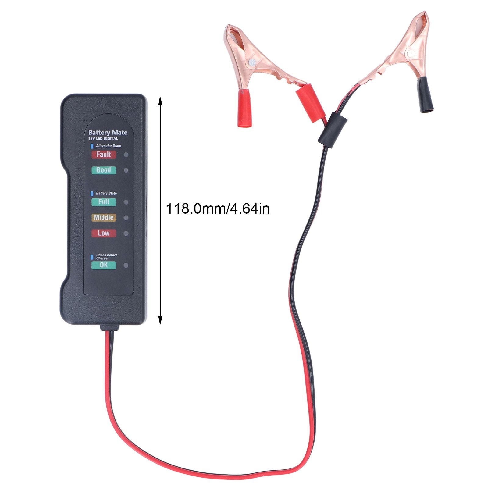 Car Battery Tester 12V Battery Analyzer Reverse Protection Function Good Electrical Conductivity High V1294-YM0523-3114220027511