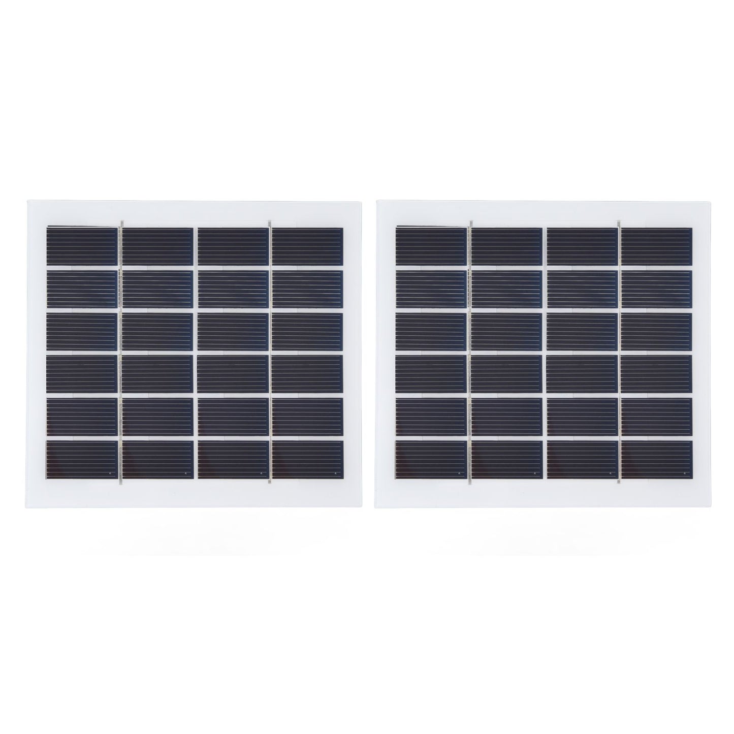 2 Pcs Portable Solar Panel 2W 6V Mini Solar Cells High Conversion Efficiency for Household Lighting System V1294-YM0523-3114220027811