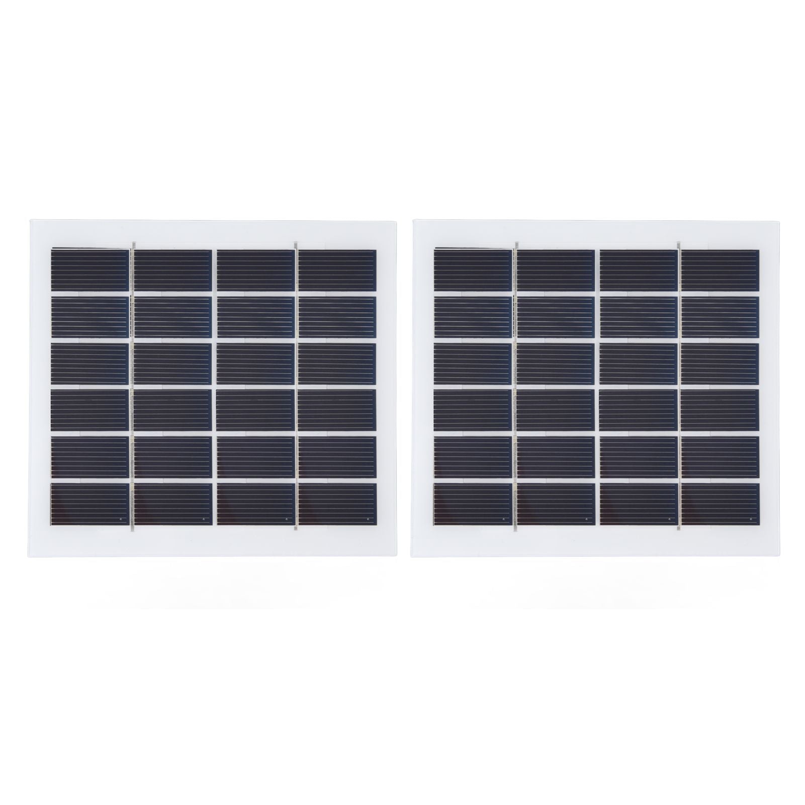2 Pcs Portable Solar Panel 2W 6V Mini Solar Cells High Conversion Efficiency for Household Lighting System V1294-YM0523-3114220027811