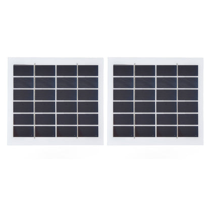 2 Pcs Portable Solar Panel 2W 6V Mini Solar Cells High Conversion Efficiency for Household Lighting System V1294-YM0523-3114220027811