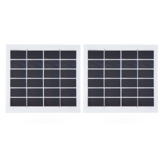 2 Pcs Portable Solar Panel 2W 6V Mini Solar Cells High Conversion Efficiency for Household Lighting System V1294-YM0523-3114220027811