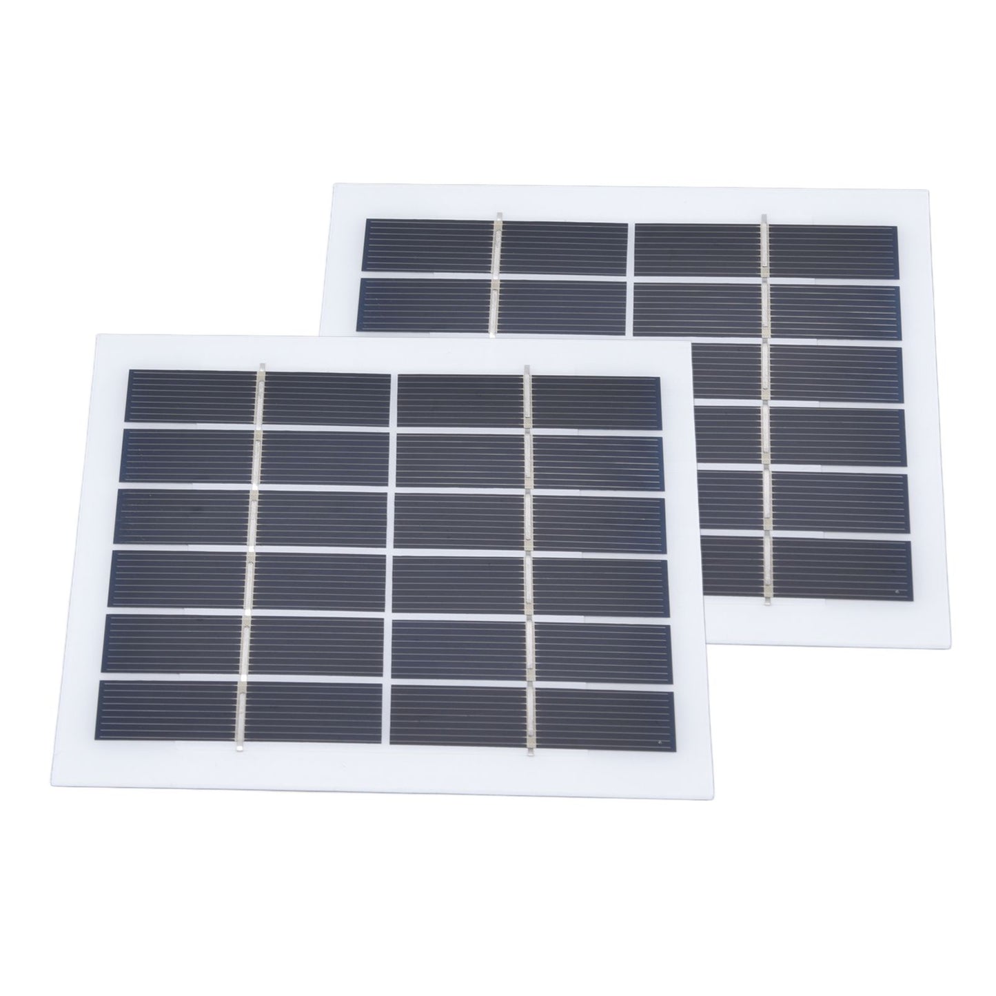 2 Pcs Portable Solar Panel 2W 6V Mini Solar Cells High Conversion Efficiency for Household Lighting System V1294-YM0523-3114220027811