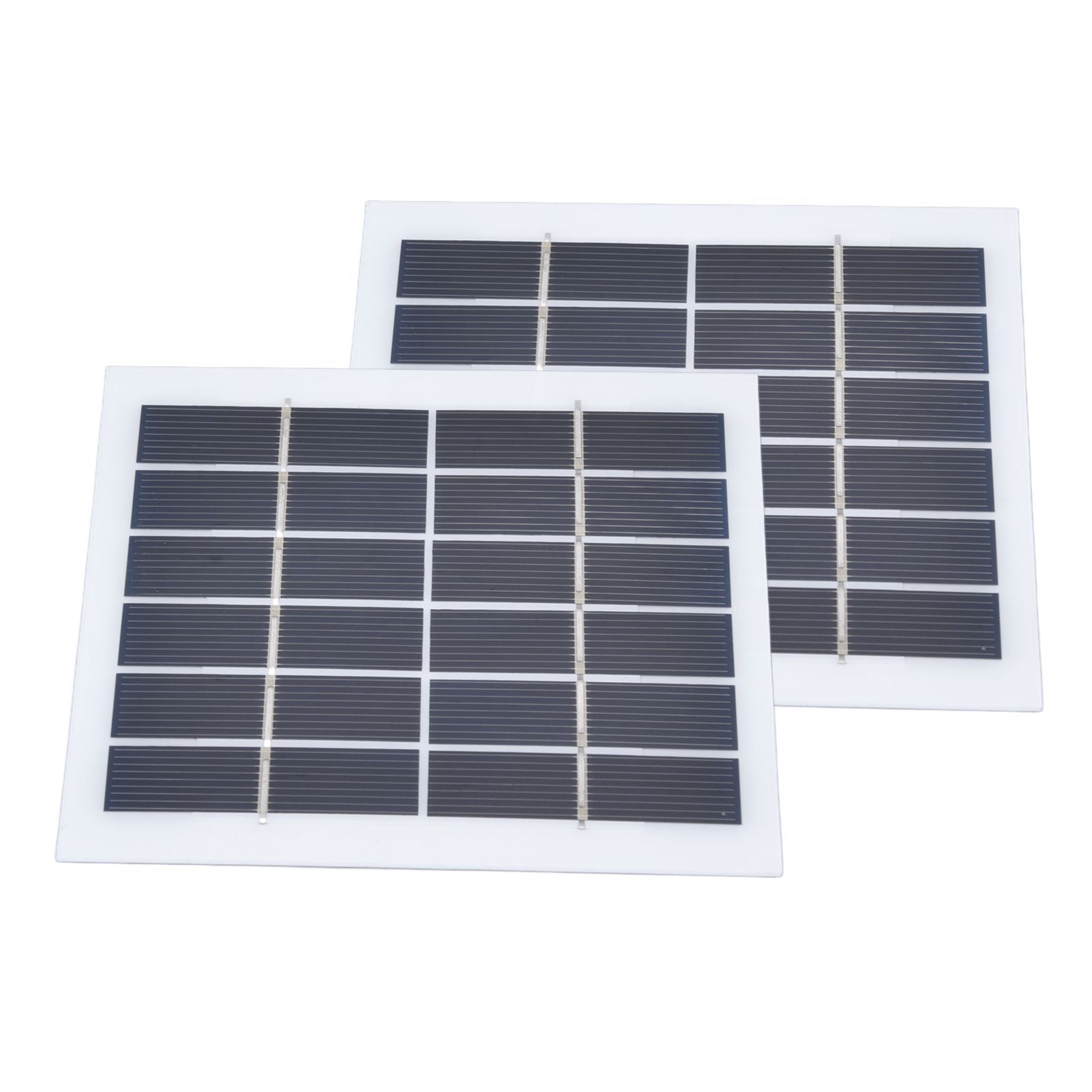 2 Pcs Portable Solar Panel 2W 6V Mini Solar Cells High Conversion Efficiency for Household Lighting System V1294-YM0523-3114220027811
