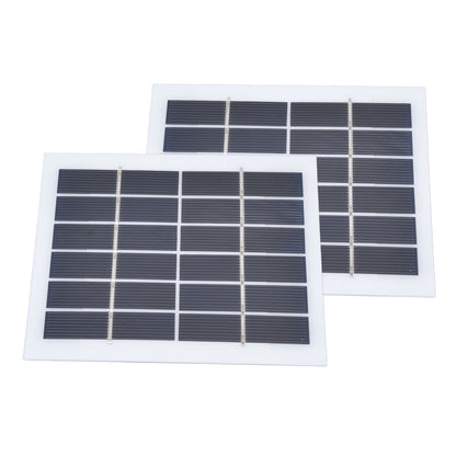 2 Pcs Portable Solar Panel 2W 6V Mini Solar Cells High Conversion Efficiency for Household Lighting System V1294-YM0523-3114220027811