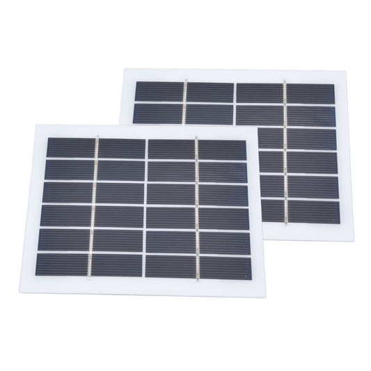 2 Pcs Portable Solar Panel 2W 6V Mini Solar Cells High Conversion Efficiency for Household Lighting System V1294-YM0523-3114220027811