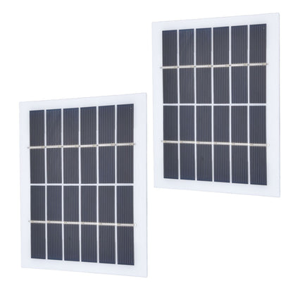 2 Pcs Portable Solar Panel 2W 6V Mini Solar Cells High Conversion Efficiency for Household Lighting System V1294-YM0523-3114220027811