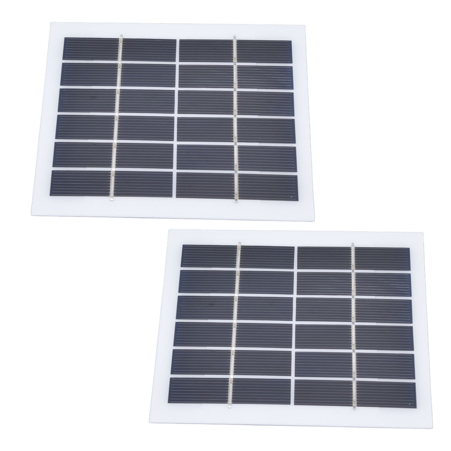 2 Pcs Portable Solar Panel 2W 6V Mini Solar Cells High Conversion Efficiency for Household Lighting System V1294-YM0523-3114220027811