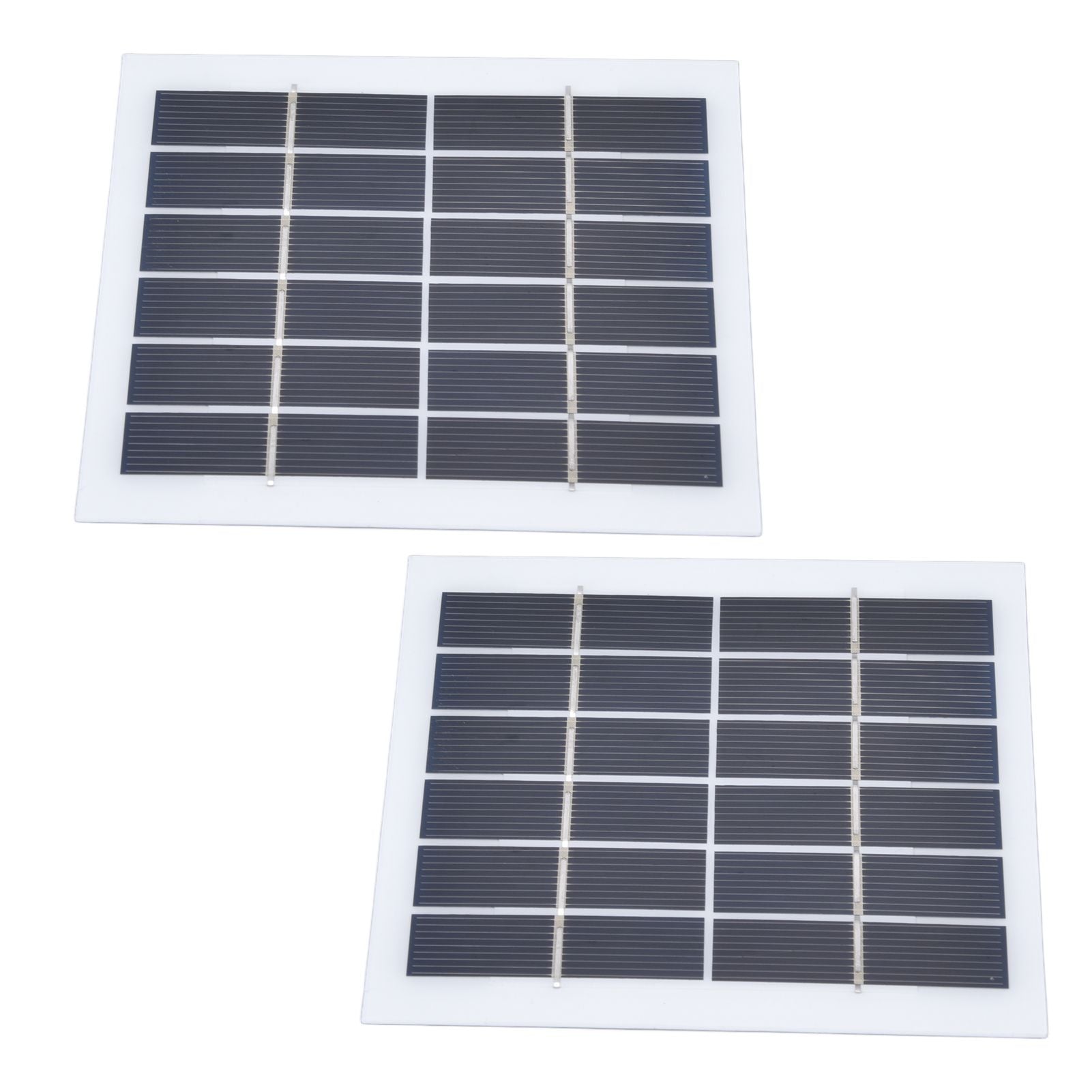 2 Pcs Portable Solar Panel 2W 6V Mini Solar Cells High Conversion Efficiency for Household Lighting System V1294-YM0523-3114220027811