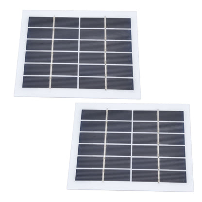 2 Pcs Portable Solar Panel 2W 6V Mini Solar Cells High Conversion Efficiency for Household Lighting System V1294-YM0523-3114220027811