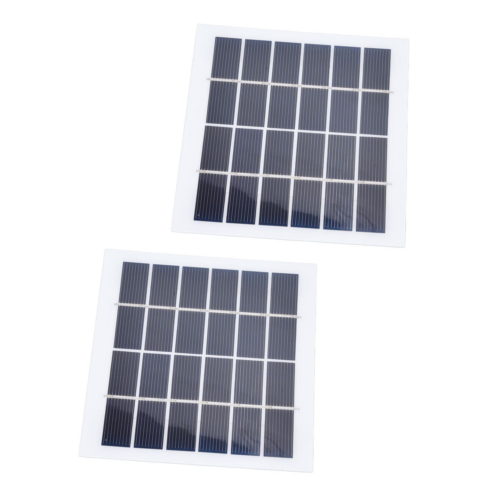 2 Pcs Portable Solar Panel 2W 6V Mini Solar Cells High Conversion Efficiency for Household Lighting System V1294-YM0523-3114220027811