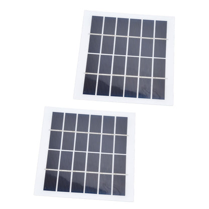 2 Pcs Portable Solar Panel 2W 6V Mini Solar Cells High Conversion Efficiency for Household Lighting System V1294-YM0523-3114220027811