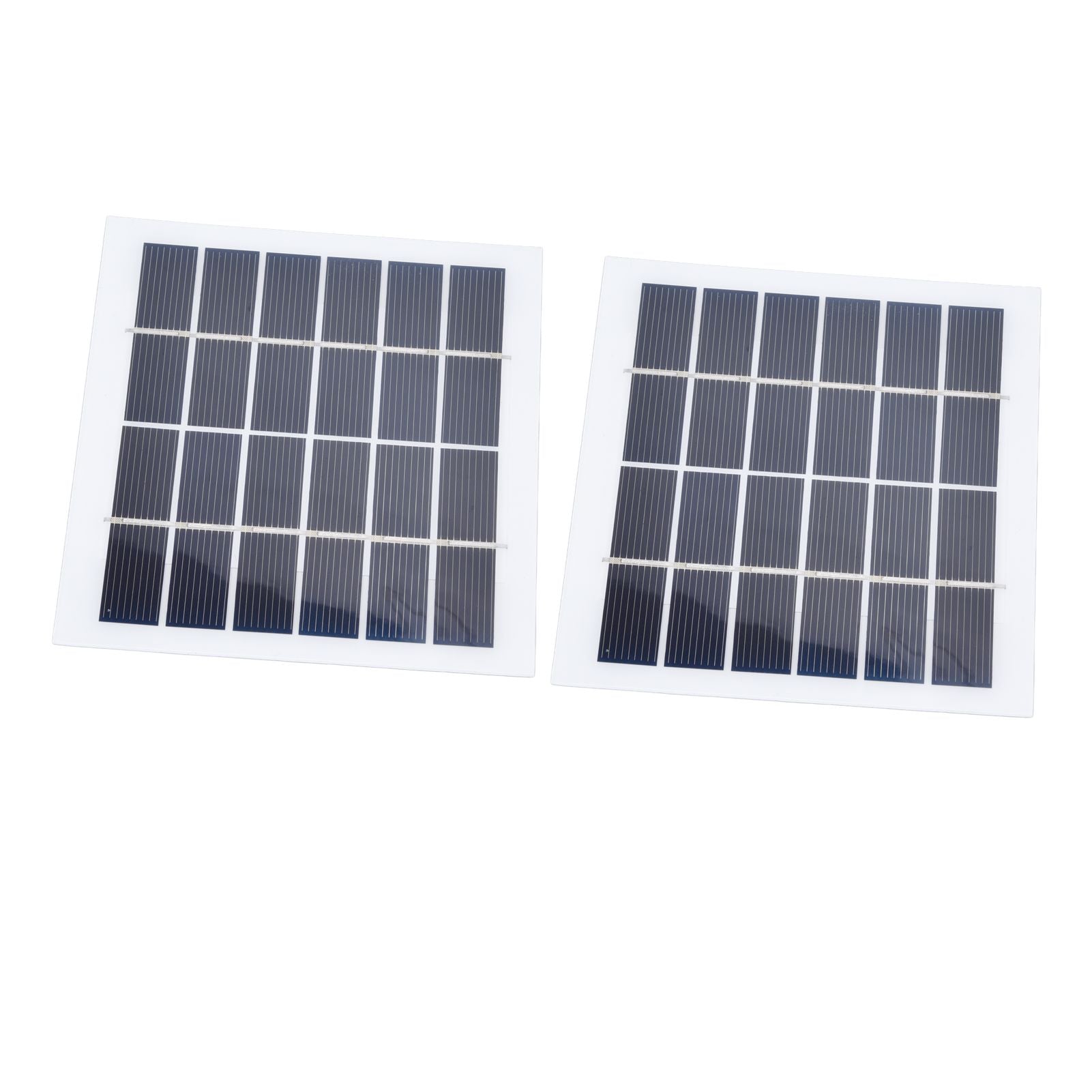 2 Pcs Portable Solar Panel 2W 6V Mini Solar Cells High Conversion Efficiency for Household Lighting System V1294-YM0523-3114220027811