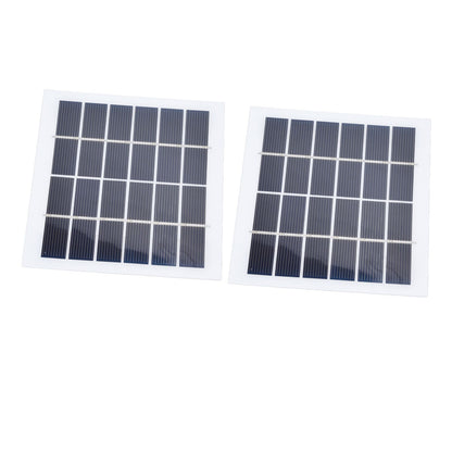 2 Pcs Portable Solar Panel 2W 6V Mini Solar Cells High Conversion Efficiency for Household Lighting System V1294-YM0523-3114220027811
