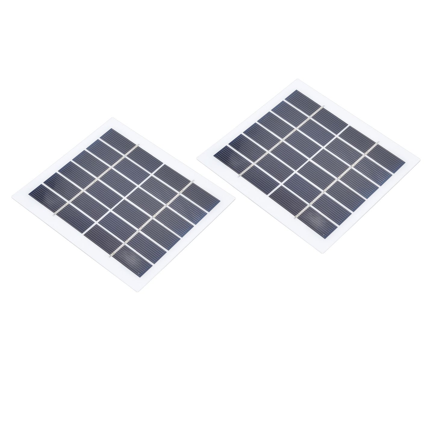 2 Pcs Portable Solar Panel 2W 6V Mini Solar Cells High Conversion Efficiency for Household Lighting System V1294-YM0523-3114220027811